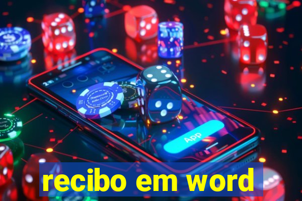 recibo em word